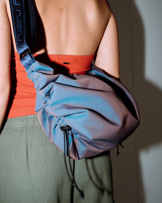 Womans Free Fall Nylon Sling Bag in China Blue