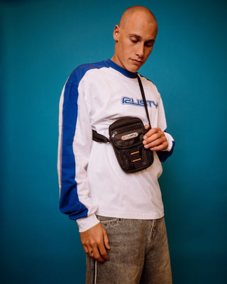 Mens Voltage Crossbody Bag in Black