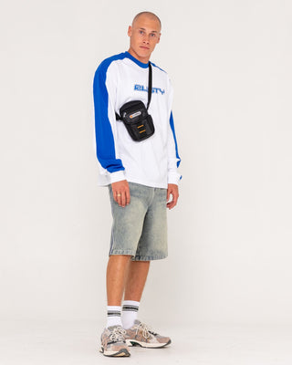 Mens Voltage Crossbody Bag in Black