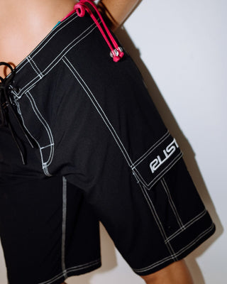 Woman wearing Pick Pocket Boardshort in Black