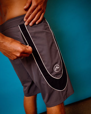 Man wearing Charger Boardshort in China Blue