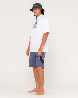 Man wearing Charger Boardshort in China Blue
