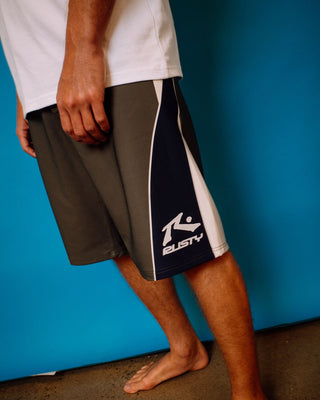 Man wearing Plot Twist Boardshort in Shadow Army