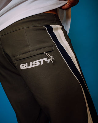 Man wearing Plot Twist Boardshort in Shadow Army