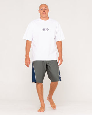Man wearing Plot Twist Boardshort in Shadow Army