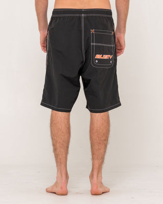 Man wearing Flip Daddy Boardshort in Black 2