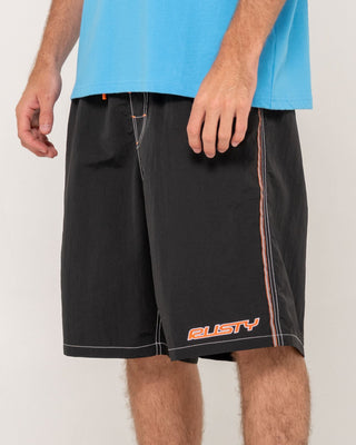 Man wearing Flip Daddy Boardshort in Black 2