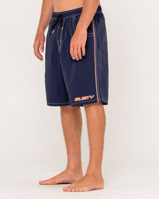 Man wearing Flip Daddy Boardshort in Navy Blue 1
