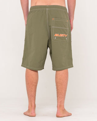 Man wearing Flip Daddy Boardshort in Savanna 1