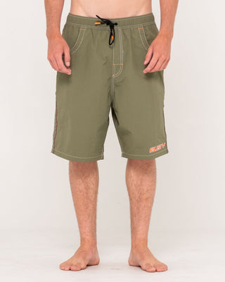 Man wearing Flip Daddy Boardshort in Savanna 1