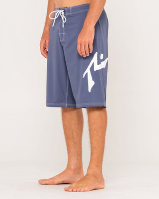 Man wearing Fixed Competition Revolution Boardshort in China Blue