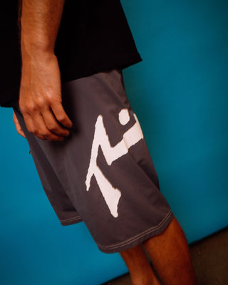 Man wearing Fixed Competition Revolution Boardshort in China Blue
