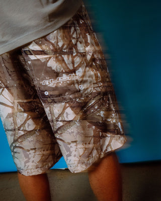 Man wearing Flip Rambo Elastic Waist Boardshort in Camo
