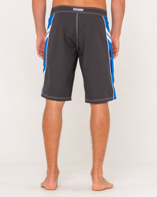 Man wearing Stone Cold Fixed Waist Boardshort in Coal