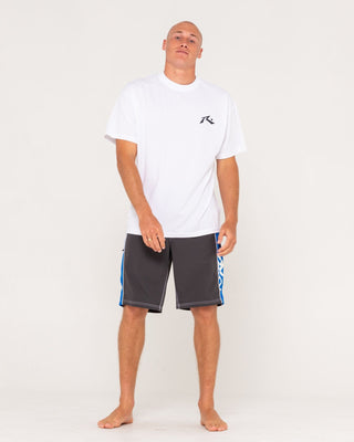 Man wearing Stone Cold Fixed Waist Boardshort in Coal
