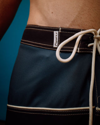 Man wearing Accelerator Fixed Waist Boardshort in Coal