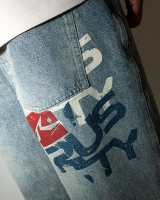 Man wearing Stone Cold Denim Jean in Dirty Dawg