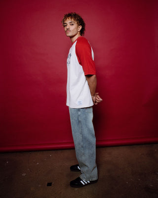 Man wearing Stone Cold Denim Jean in Dirty Dawg