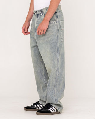 Man wearing Flip Daddy Tapeless Jean - Dirty Dawg in Dirty Dawg