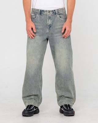 Man wearing Lucifer Loose Jean - Dirty Dawg in Dirty Dawg