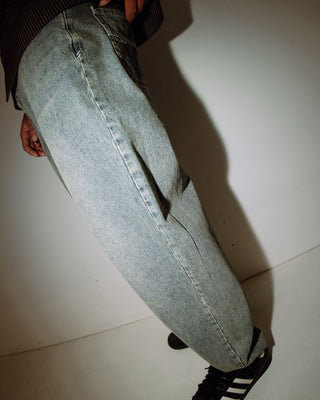 Man wearing Lucifer Loose Jean - Dirty Dawg in Dirty Dawg