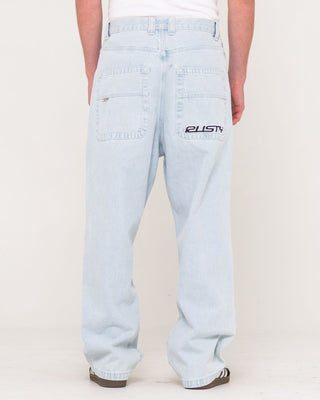 Man wearing Flip Daddy 2.0 Jean - Sky Blue Heather in Sky Blue Heather