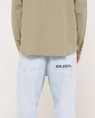 Man wearing Flip Daddy 2.0 Jean - Sky Blue Heather in Sky Blue Heather