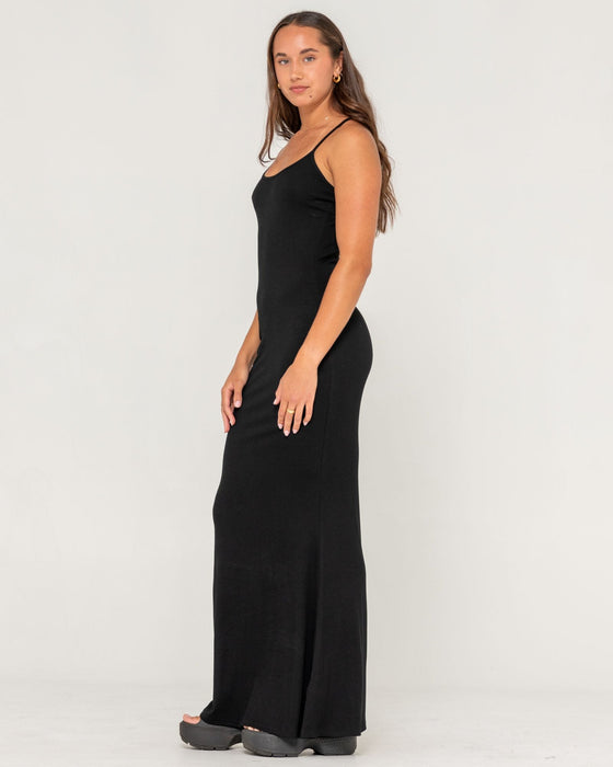 woman-wearing-nicky-slip-maxi-dress-in-black