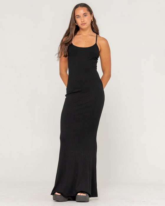 woman-wearing-nicky-slip-maxi-dress-in-black
