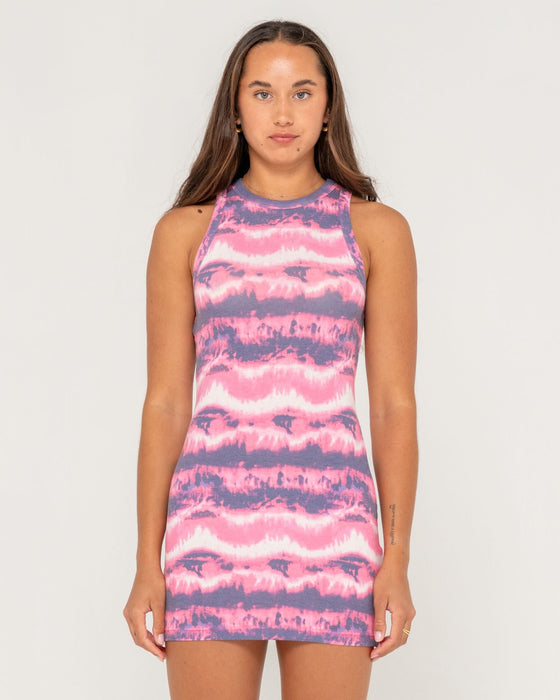 woman-wearing-2-dye-4-mini-racer-dress-in-pink-tie-dye