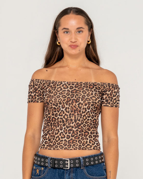 woman-wearing-ciao-bella-off-shoulder-top-in-java