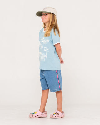 Girls Cheer Squad Dad Cap Youth in Army Green