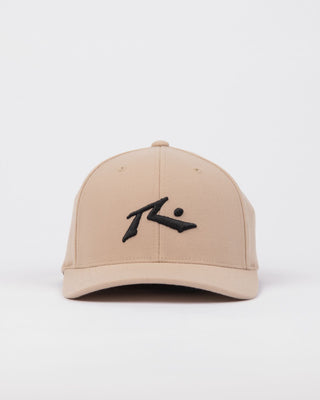 Mens Chronic 4 Flexfit Cap in Khaki 1