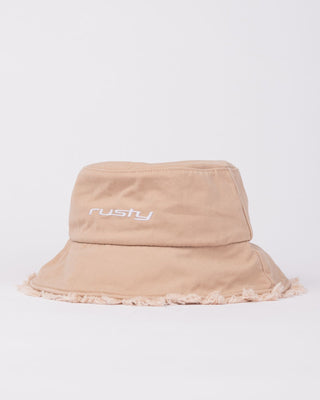 Girls Glimmer Bucket Hat Girls in Taupe