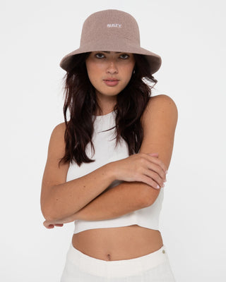 Womans Bailey Bucket Hat in Taupe