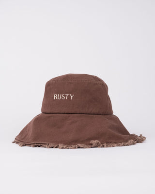 Womans Gleam Organic Bucket Hat in Java