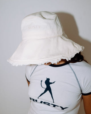Womans Gleam Organic Bucket Hat in Natural