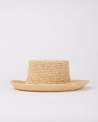 Womans Ariel Straw Bucket Hat in Natural 2