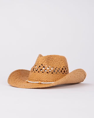 Womans Howdy Cowboy Straw Hat in Caramel 1