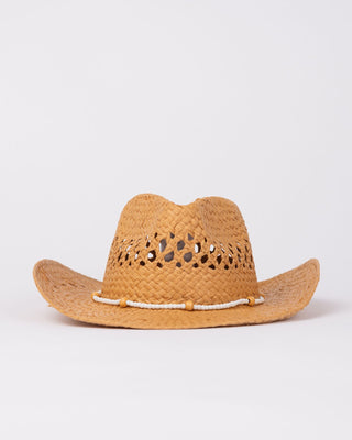 Womans Howdy Cowboy Straw Hat in Caramel 1