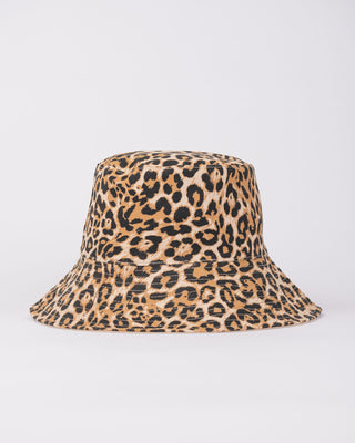 Womans Lennie Leopard Reversible Bucket Hat in Java
