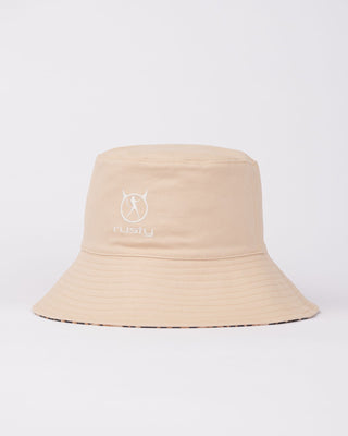 Womans Lennie Leopard Reversible Bucket Hat in Java
