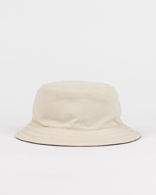 Mens Kick Flip Reversible Bucket Hat in Oatmeal 2