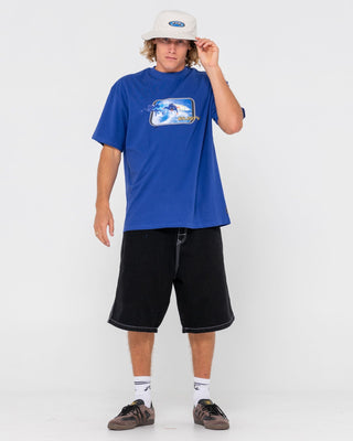 Mens Kick Flip Reversible Bucket Hat in Oatmeal 2