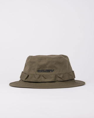 Mens Angler Bucket Hat in Shadow Army