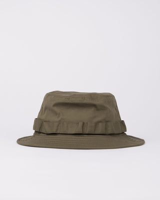 Mens Angler Bucket Hat in Shadow Army
