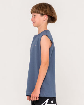 Boy wearing Registered Muscle Boys in China Blue