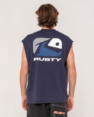 Man wearing Phenom Muscle in Navy Blue 2