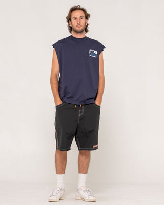 Man wearing Phenom Muscle in Navy Blue 2