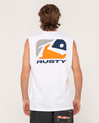 Man wearing Phenom Muscle in White 4